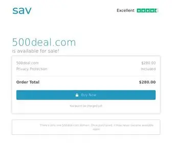 500Deal.com(The premium domain name) Screenshot