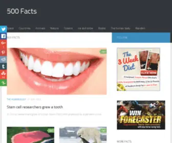 500Facts.com(500 Facts) Screenshot