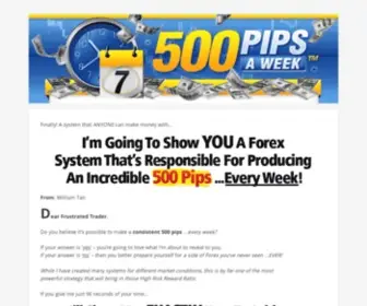 500Pipsaweek.com(Trend Following Forex Trading System) Screenshot