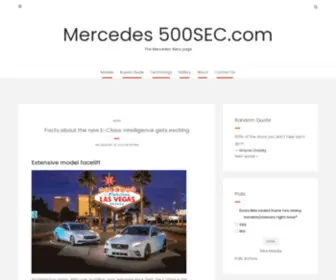 500Sec.com(The Mercedes) Screenshot
