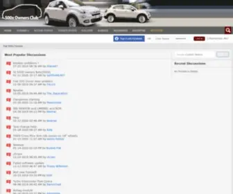 500Xownersclub.co.uk(Fiat 500x Forums) Screenshot