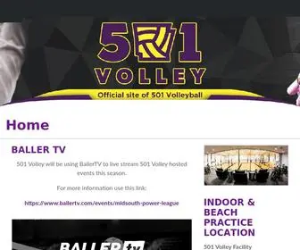 501Volley.com(501 Volley) Screenshot