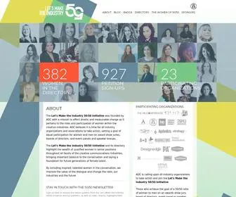 5050Initiative.org(Let's Make the Industry 50/50 Initiative) Screenshot