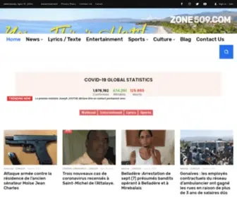 509Zone.com(ZONE509 HAITI) Screenshot