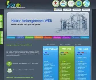 50DH.net(Hebergement web maroc) Screenshot