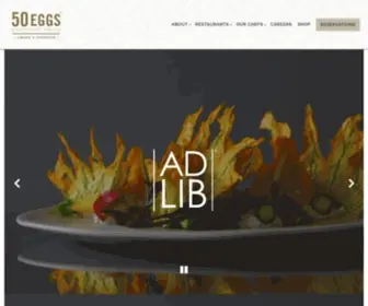 50Eggsinc.com(50 Eggs Hospitality Group) Screenshot