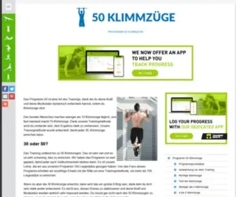 50KlimmZuege.net(50 Klimmzüge) Screenshot