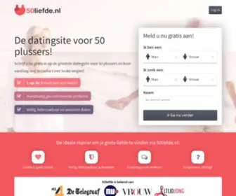 50Liefde.nl(De grootste datingsite voor 50 plussers) Screenshot