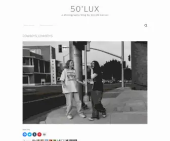 50Lux.com(A photography blog by donald barnat) Screenshot