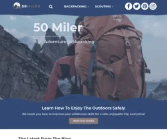 50Miler.com(50 Miler Backpacking) Screenshot