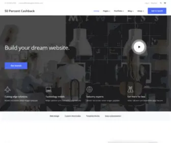 50Percentcashback.com(50 Percent Cashback) Screenshot