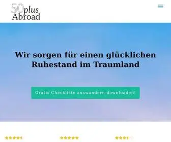 50Plusabroad.ch(Auswandern als Rentner) Screenshot