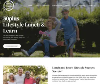 50Pluslifestylelunch.com(Dallas Lunch and Learn for 50 plus Lifestyle) Screenshot