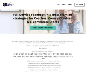 511West.com(Funnels + Facebook and Instagram Advertising for Spiritual Entrepreneurs and Life Coaches) Screenshot