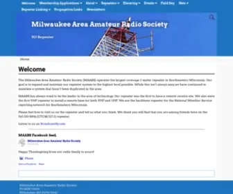 513Repeater.org(Milwaukee Area Amateur Radio Society) Screenshot