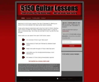 5150Guitarlessons.com(5150 Guitar Lessons) Screenshot