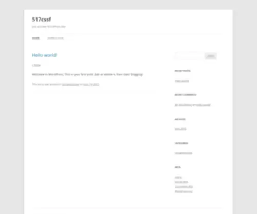 517CSSF.com(Just another WordPress site) Screenshot