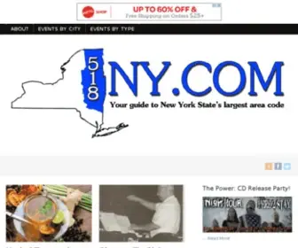 518NY.com(Your Guide to New York State's Largest Area Code) Screenshot