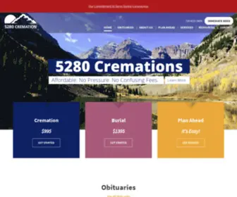 5280Cremations.com(Cremation Services) Screenshot