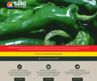 5280Produce.com(Delivering great produce with superior service and knowledge in Denver) Screenshot