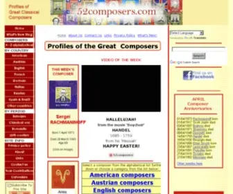 52Composers.com(Great classical composers in a nutshell) Screenshot