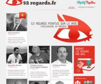 52Regards.fr(52 Regards pointus sur le web (toulousains ou presque) Screenshot