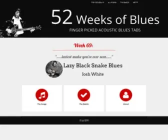 52Weeksofblues.com(52 weeks of blues) Screenshot