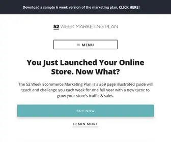 52WMP.com(The 52 Week Ecommerce Marketing Plan) Screenshot