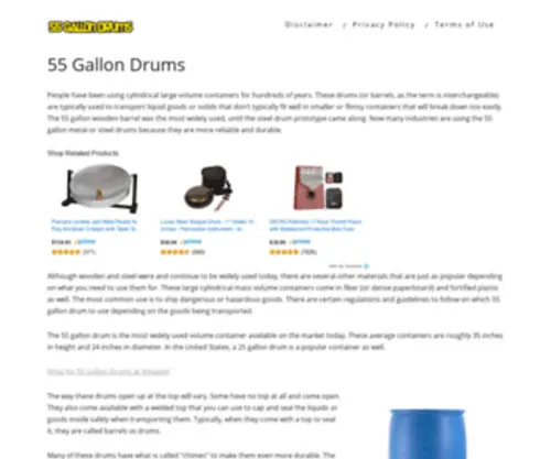 55Gallondrums.info(55 Gallon Drums) Screenshot