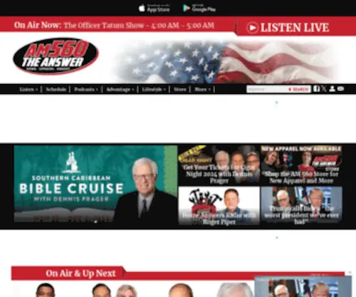 560Theanswer.com(AM 560 The ANSWER) Screenshot