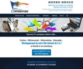 57Informatique.fr(Création sites web en Moselle et au Luxembourg) Screenshot