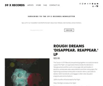 59Xrecords.com(A few people's favorite boutique record label. ATL) Screenshot