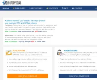 5Advertise.com(Publisher Earn 20$ Cash free Sign up Now) Screenshot