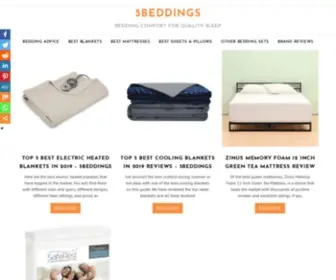 5Beddings.com(Best Bedding for Quality Sleep) Screenshot