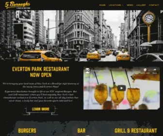 5Boroughs.com.au(Brisbane Restaurants) Screenshot