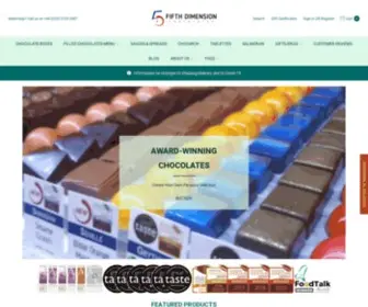 5Dchocolates.com(Fifth Dimension Chocolates) Screenshot