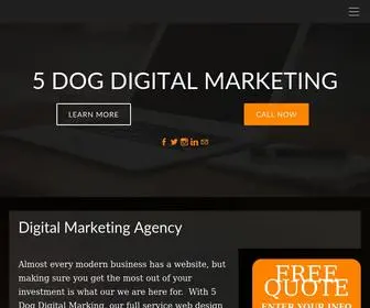 5Dogdigital.com(Our full service web design company) Screenshot