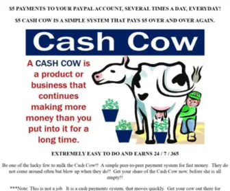 5Dollarcashcow.site($5 Cash Cow) Screenshot