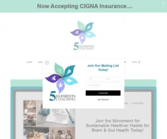 5Elementscoaching.org(5 Elements Coaching LLC) Screenshot