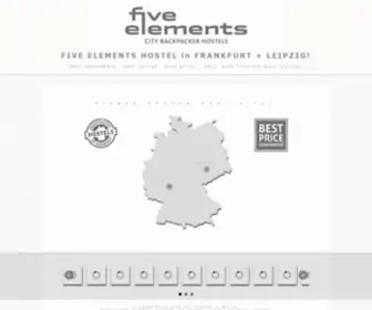 5Elementshostel.de(Frankfurt + Leipzigs Top Rated Hostel) Screenshot