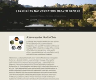 5Elementsnhc.com(Naturopathic Physicians) Screenshot