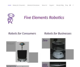 5Elementsrobotics.com(Revolutionizing Robot Human Interaction) Screenshot