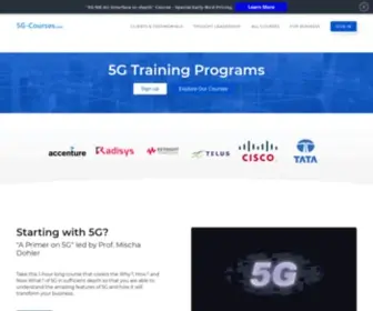 5G-Courses.com(5G Training Programs at Scale) Screenshot