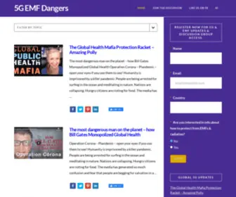 5G-EMF.com(5G EMF Dangers) Screenshot