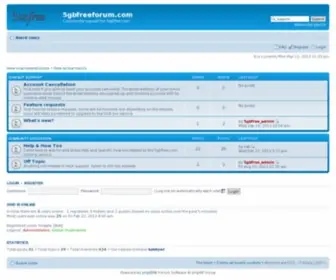 5GBfreeforum.com(Free Website Hosting Support Forum) Screenshot