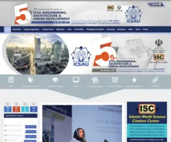 5Icsau.com(پنجمین کنگره بین المللی عمران، معماری و توسعه شهری) Screenshot