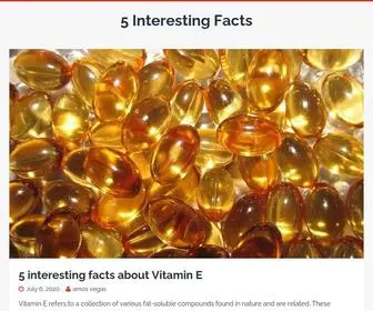 5Interestingfacts.com(5 Interesting Facts) Screenshot