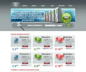 5K.ro(Servicii de gazduire web hosting si inregistrare domenii ro) Screenshot