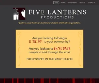 5Lanterns.com(Broadway shows alternative for Christian theatre) Screenshot