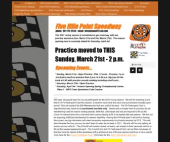 5Milepointspeedway.com(Home) Screenshot